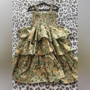 Floral Tiered Ruffle Dress